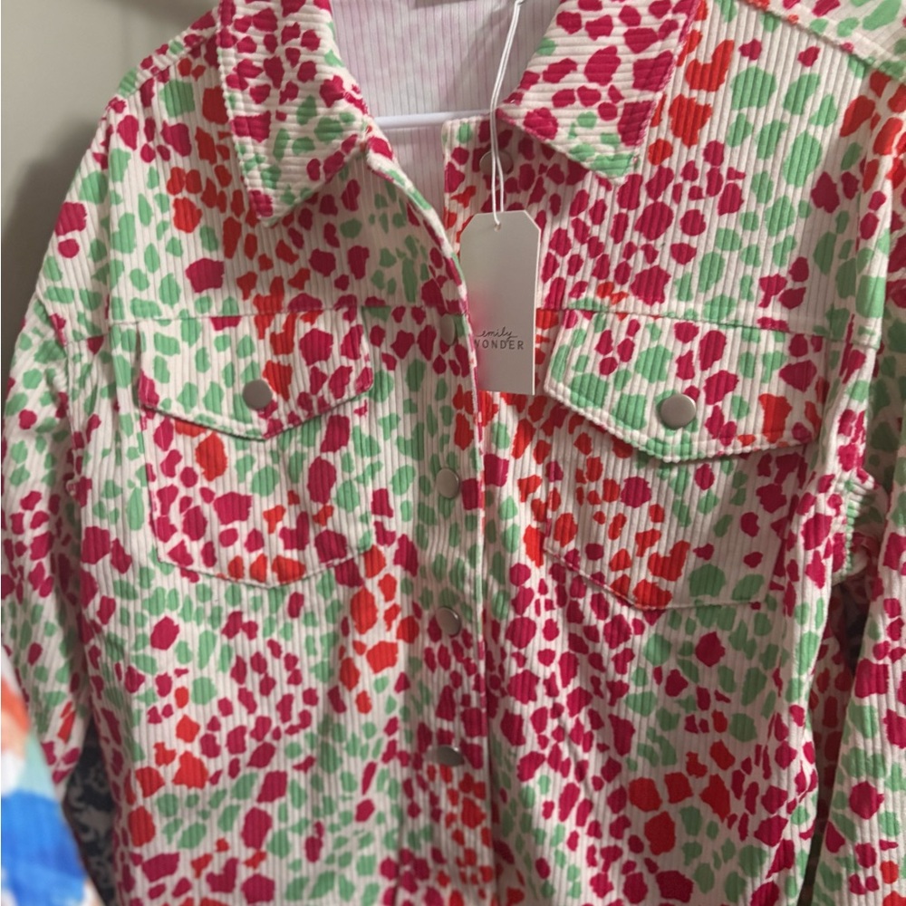 Colorful Patterned Jacket Emily Wonder